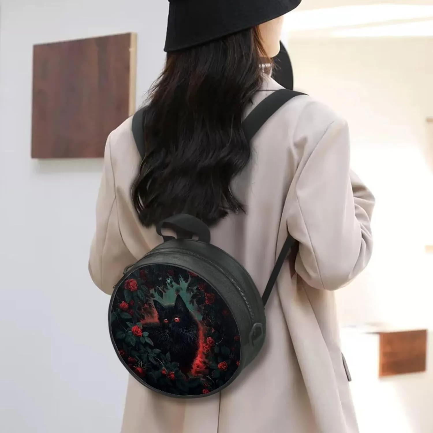 Round Crossbody Bag for Women Fashion Sling Bag for Teen Girls Messenger Bag Lightweight Phone Bag