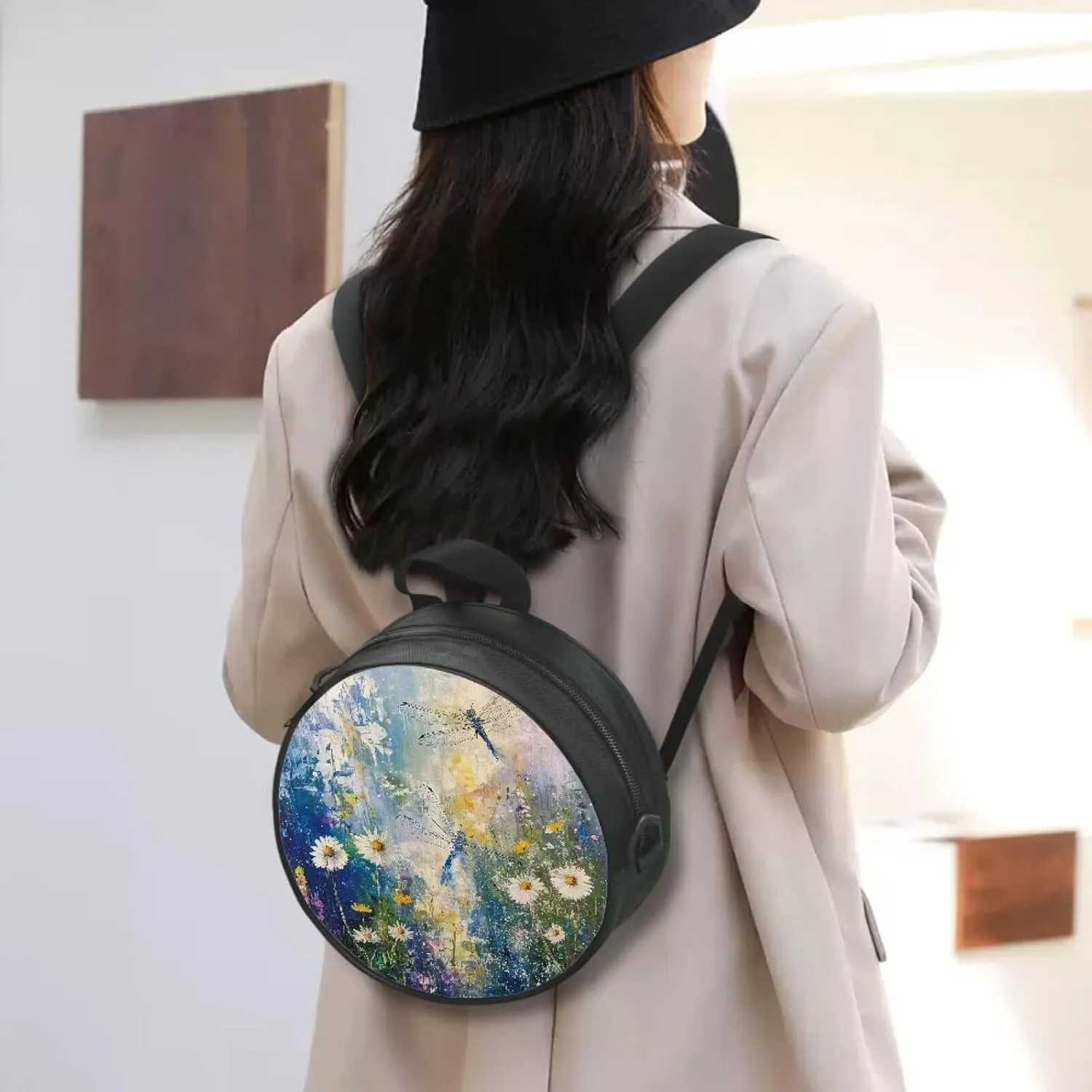 Round Crossbody Bag for Women Fashion Sling Bag for Teen Girls Messenger Bag Lightweight Phone Bag