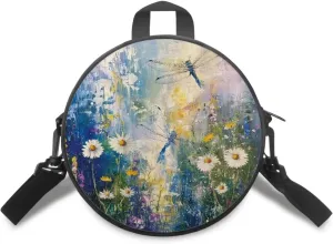 Round Crossbody Bag for Women Fashion Sling Bag for Teen Girls Messenger Bag Lightweight Phone Bag