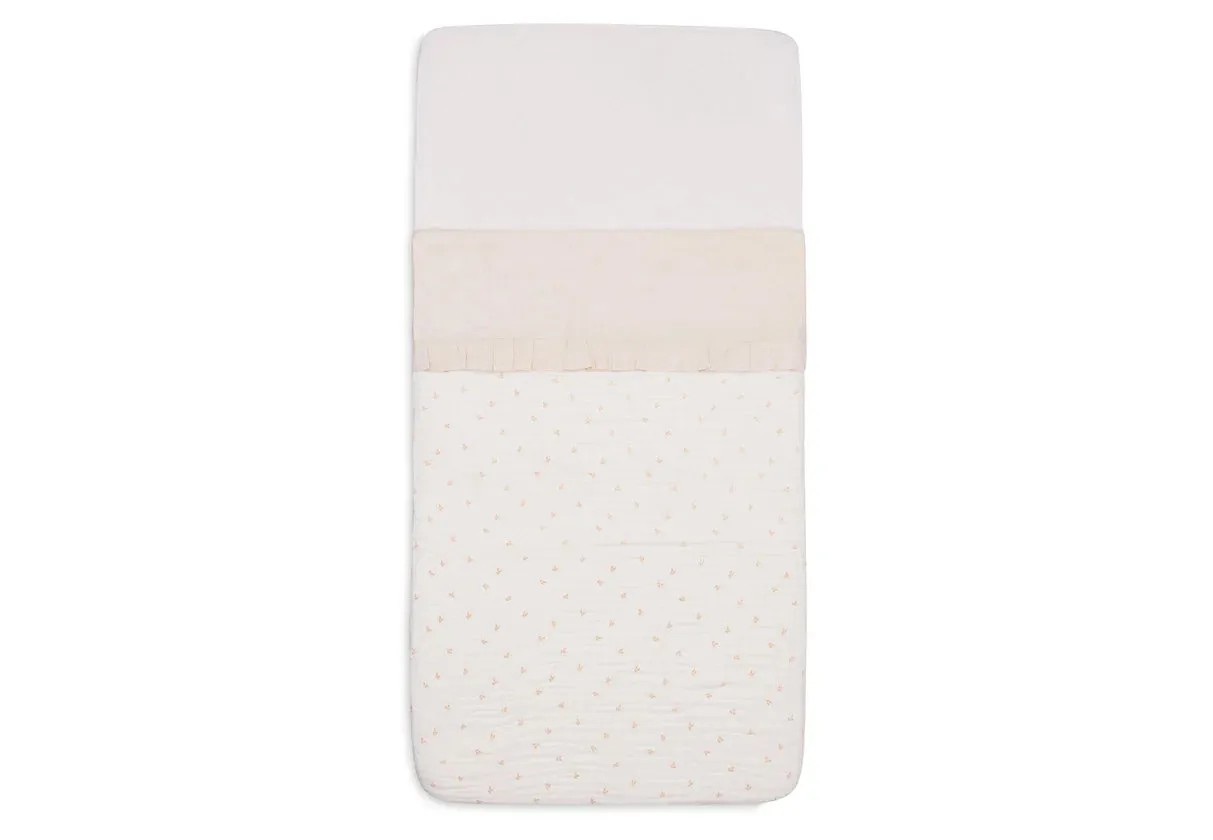Sheet Ruffle Natural 120 x 150 CM