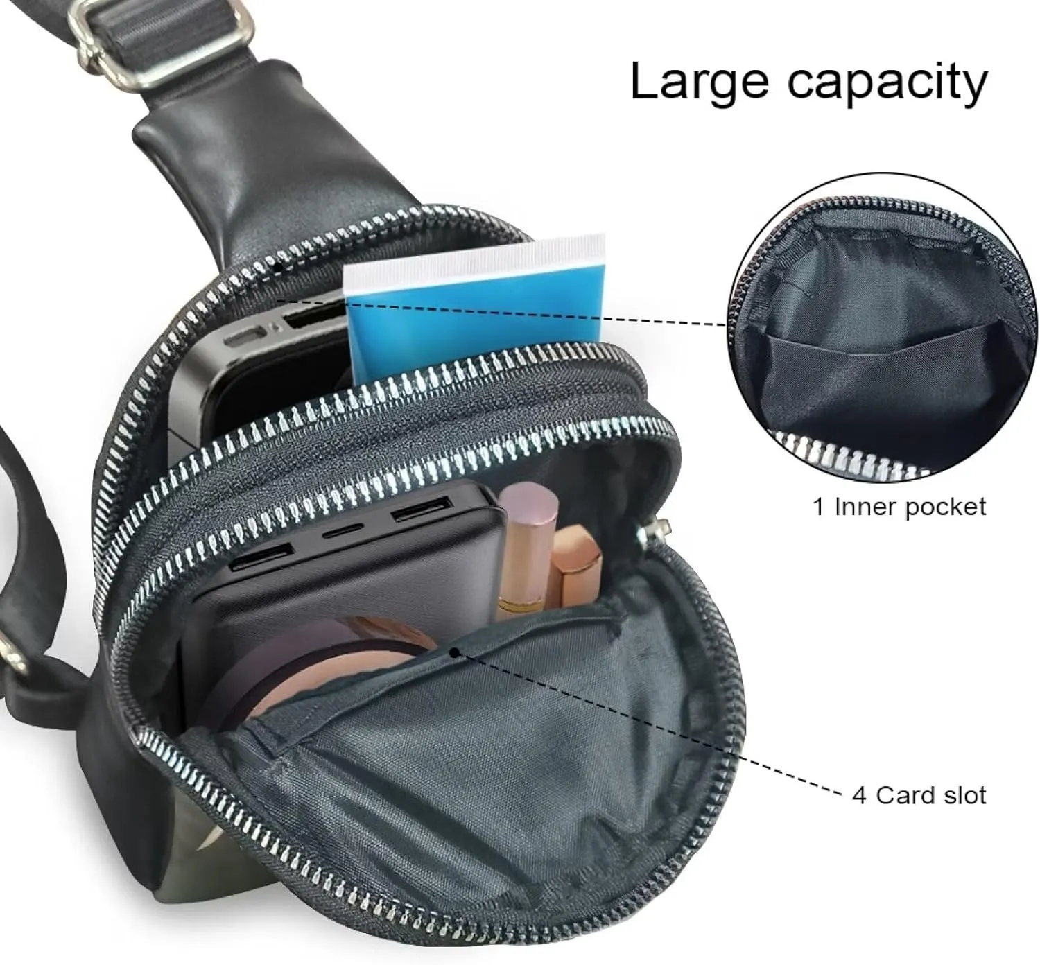 Sling Backpack for Women Crossbody Bags Backpack Casual Shoulder Daypack Chest Bag for Travel Hiking