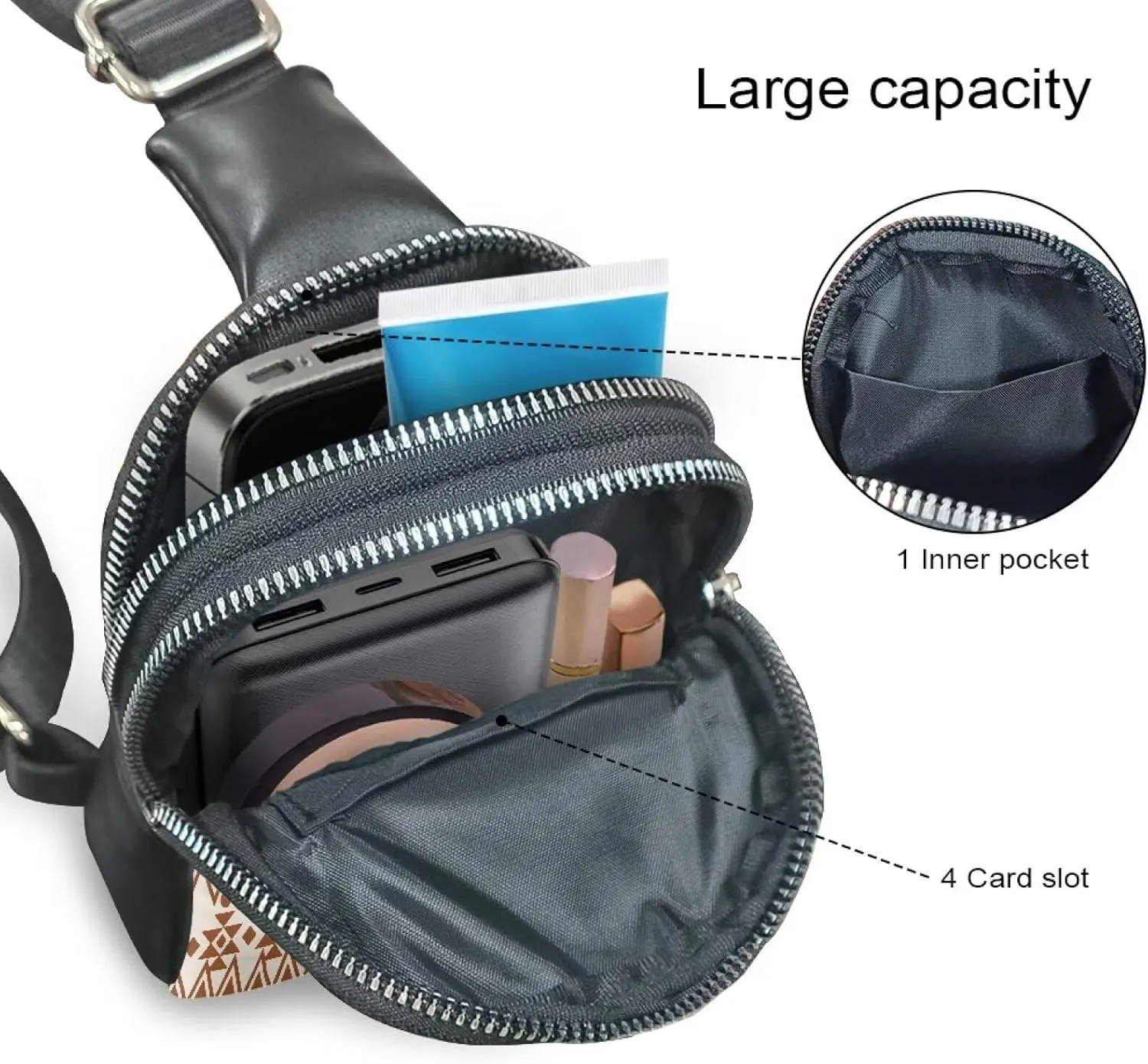 Sling Backpack for Women Crossbody Bags Backpack Casual Shoulder Daypack Chest Bag for Travel Hiking