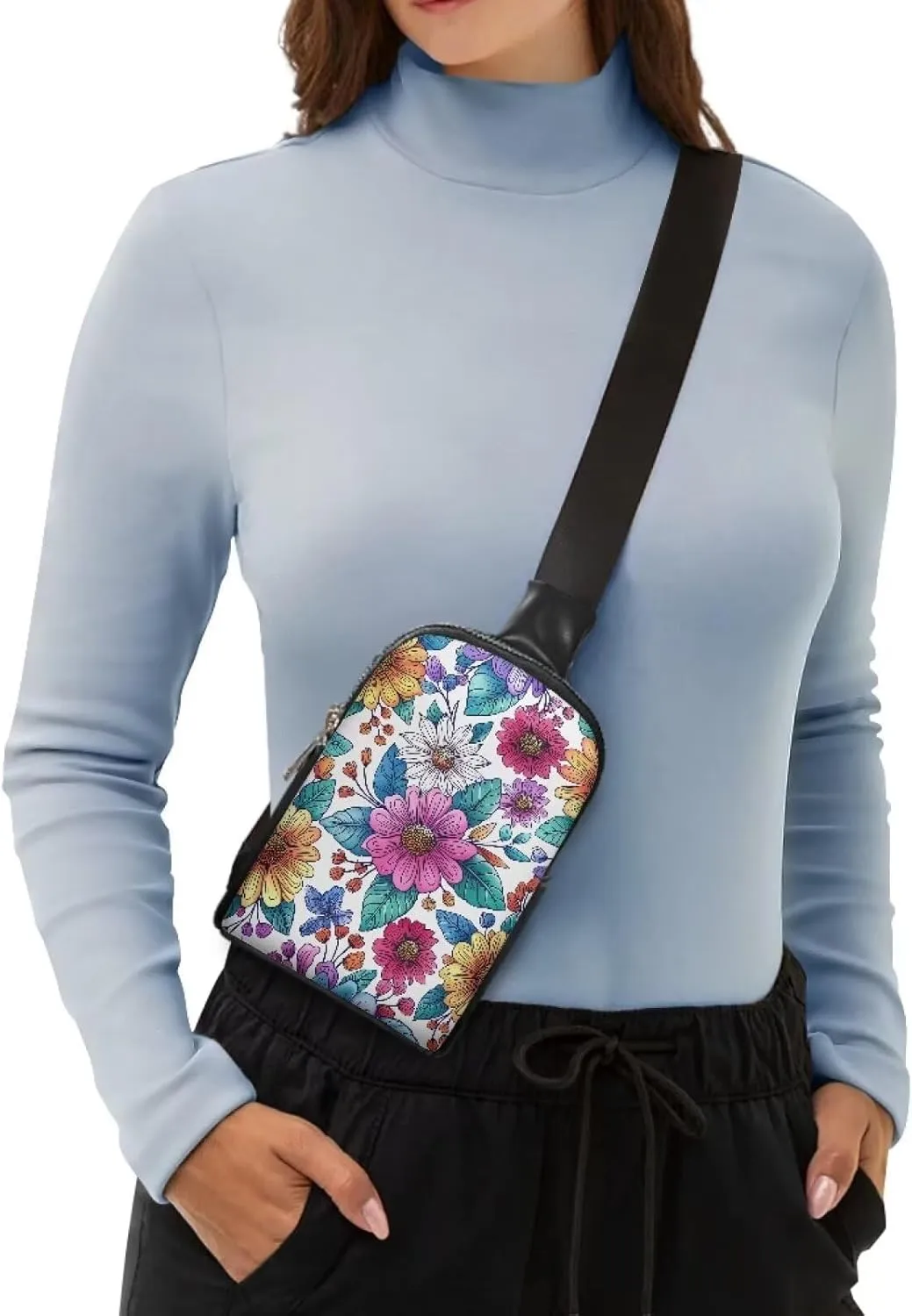 Sling Backpack for Women Crossbody Bags Backpack Casual Shoulder Daypack Chest Bag for Travel Hiking