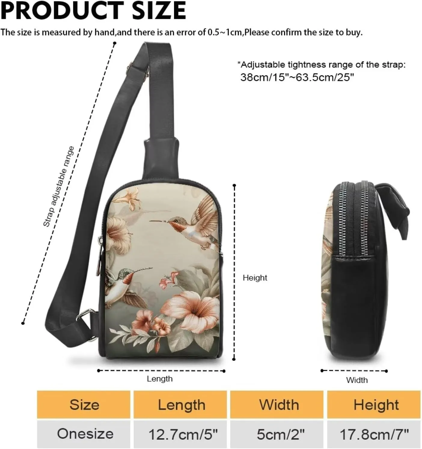 Sling Backpack for Women Crossbody Bags Backpack Casual Shoulder Daypack Chest Bag for Travel Hiking