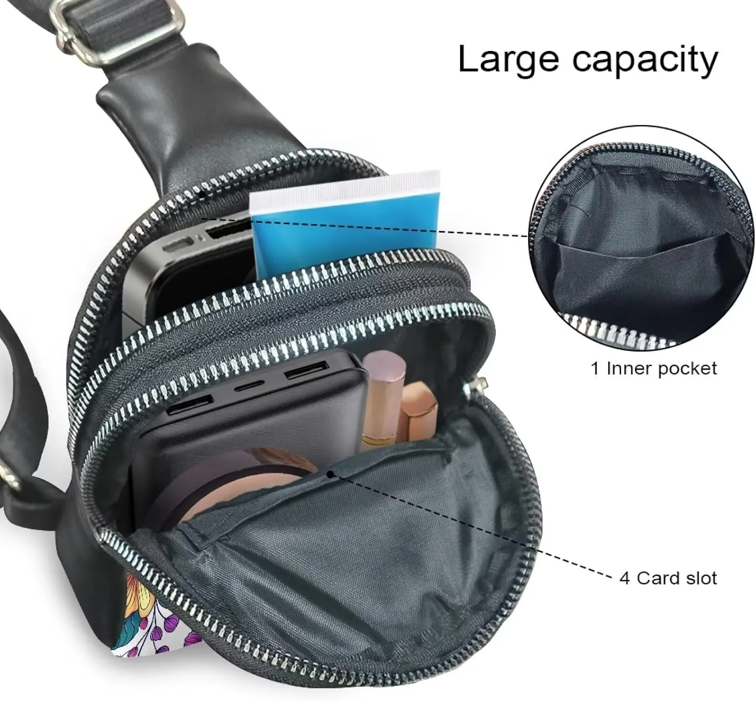 Sling Backpack for Women Crossbody Bags Backpack Casual Shoulder Daypack Chest Bag for Travel Hiking