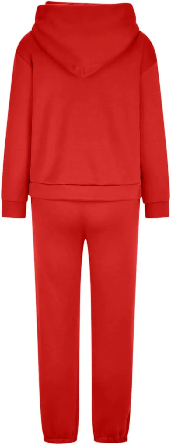 SMIDOW Sweatshirt Sets for Women Hoodie Sweatshirt Matching Sweatpants Lounge Set Fashion Loungewear Y2K Clothes