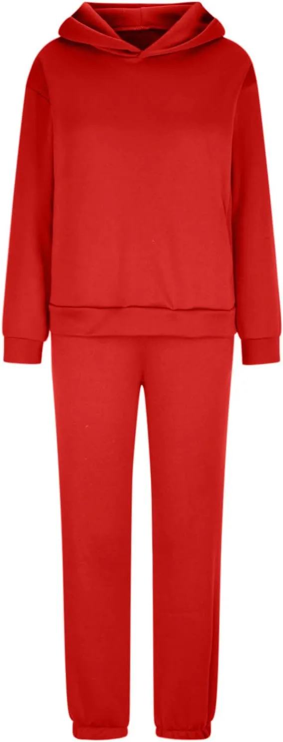 SMIDOW Sweatshirt Sets for Women Hoodie Sweatshirt Matching Sweatpants Lounge Set Fashion Loungewear Y2K Clothes