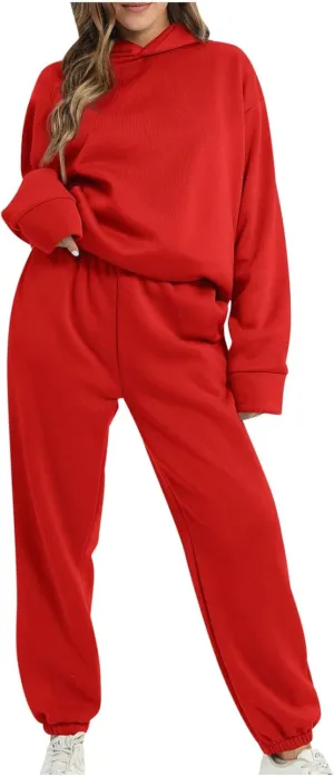 SMIDOW Sweatshirt Sets for Women Hoodie Sweatshirt Matching Sweatpants Lounge Set Fashion Loungewear Y2K Clothes