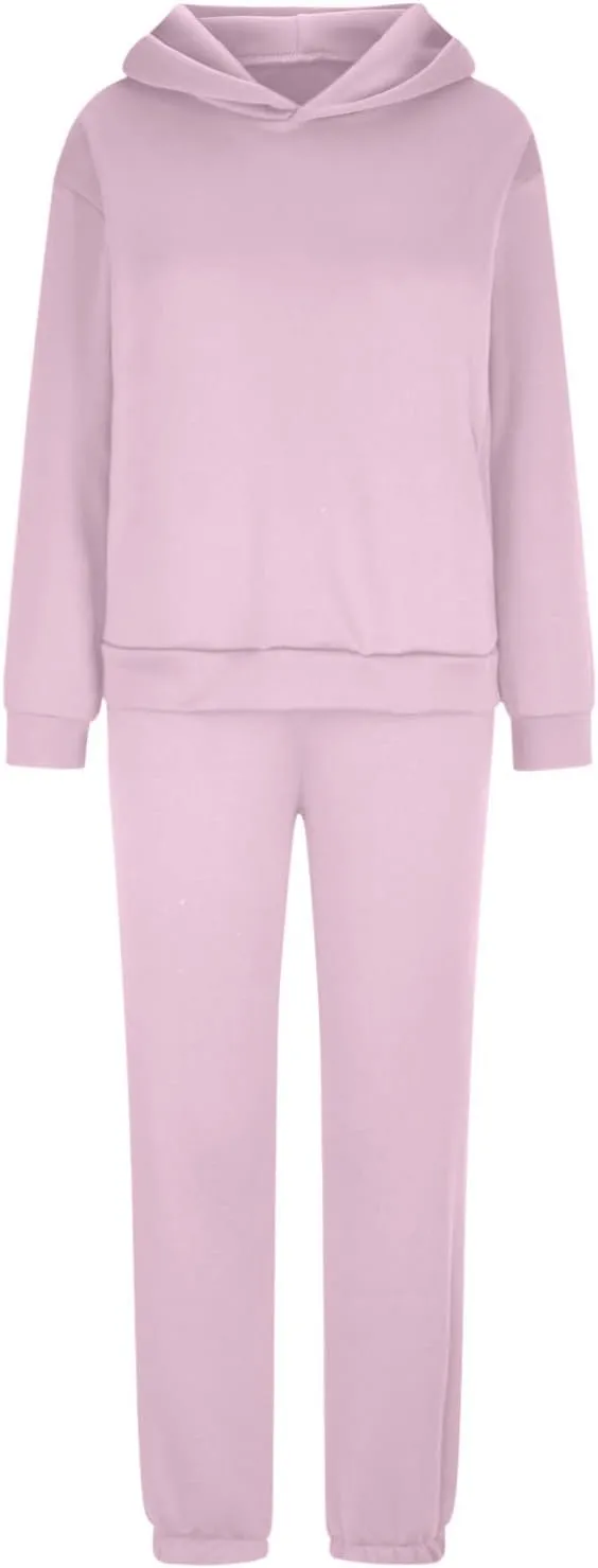 SMIDOW Sweatshirt Sets for Women Hoodie Sweatshirt Matching Sweatpants Lounge Set Fashion Loungewear Y2K Clothes