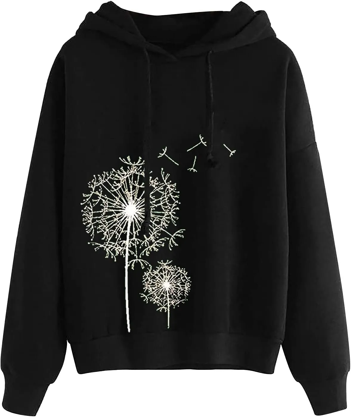 SMIDOW Women's Casual Hooded Sweatshirts 2023 Fall Fashion Clothes Fleece Fall Teen Girl Y2K Hoodies Pullover Tops