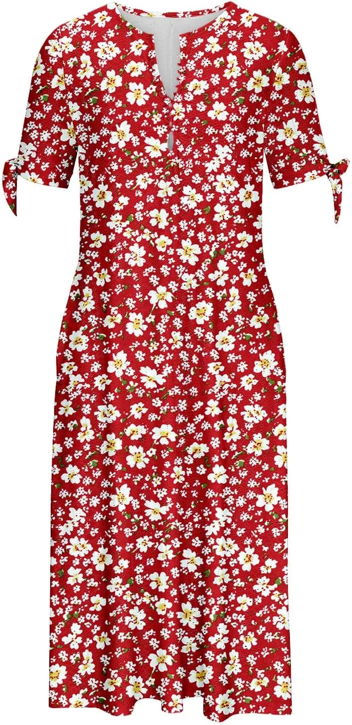 Summer Dresses for Women 2025 Plus Size Wedding Guest Maxi Dress Beach Vacation Sundress Short Sleeve Eyelet Dresses