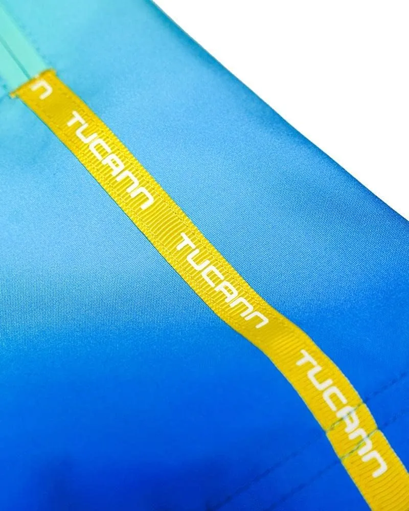 Tucann Men's Trunks 3" Compression Liner Quick Dry Zipper Pocket Chlorine Resistan 4 Way Stretch Faded Swim Shorts for Men