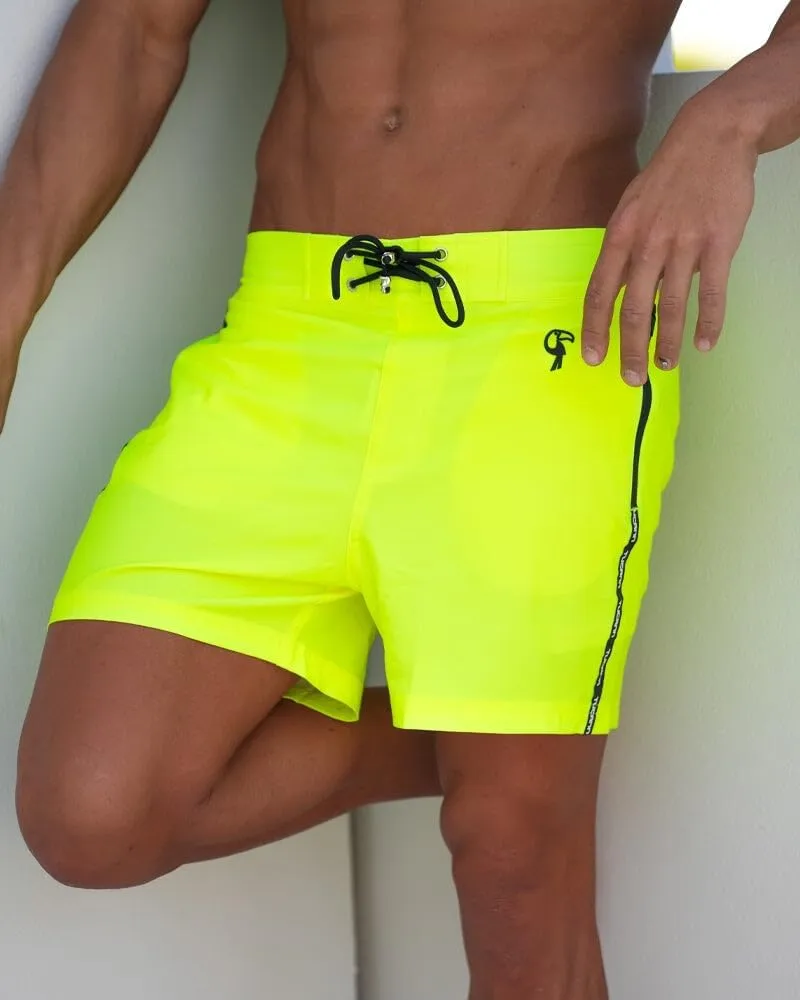 Tucann Men's Trunks 5" Compression Liner Quick Dry Zipper Pocket Chlorine Resistan 4 Way Stretch Solid Swim Shorts for Men