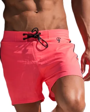 Tucann Men's Trunks 5" Compression Liner Quick Dry Zipper Pocket Chlorine Resistan 4 Way Stretch Solid Swim Shorts for Men