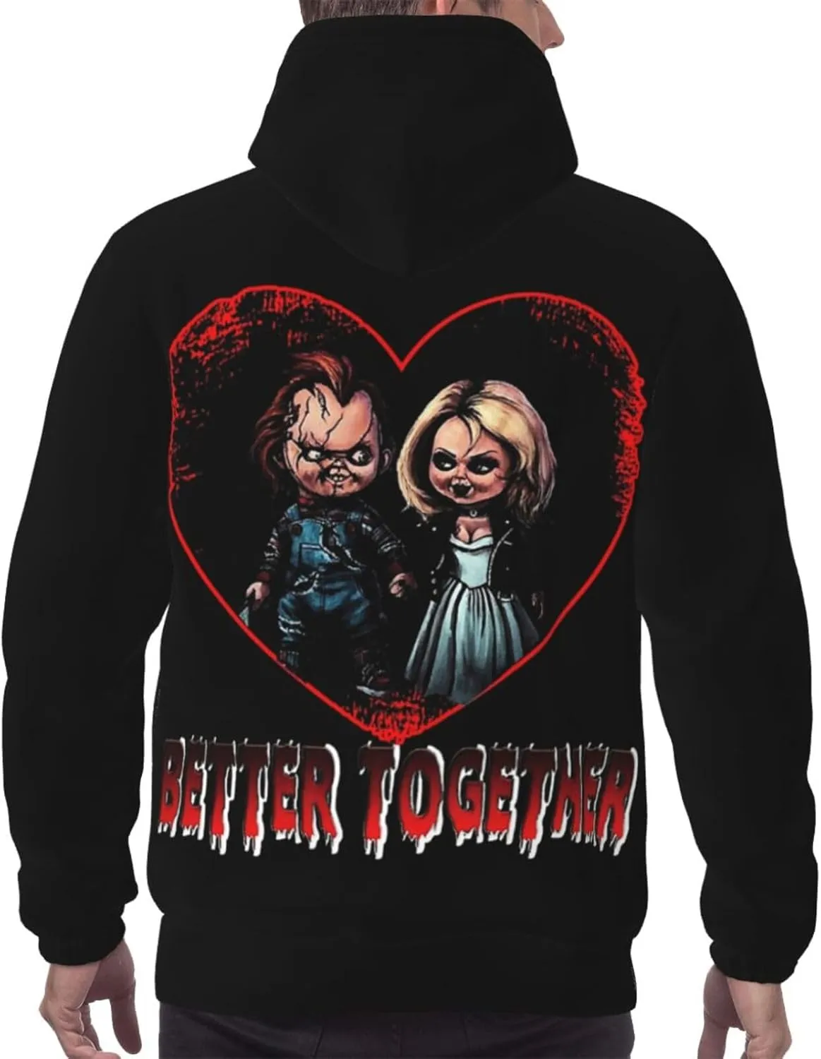 Unisex Chu-Ck Pullover Hoodie 3d Print Graphic Hoodies With Front Pocket Novelty Hoodie Sweatshirt For Men Women
