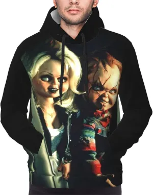 Unisex Chu-Ck Pullover Hoodie 3d Print Graphic Hoodies With Front Pocket Novelty Hoodie Sweatshirt For Men Women