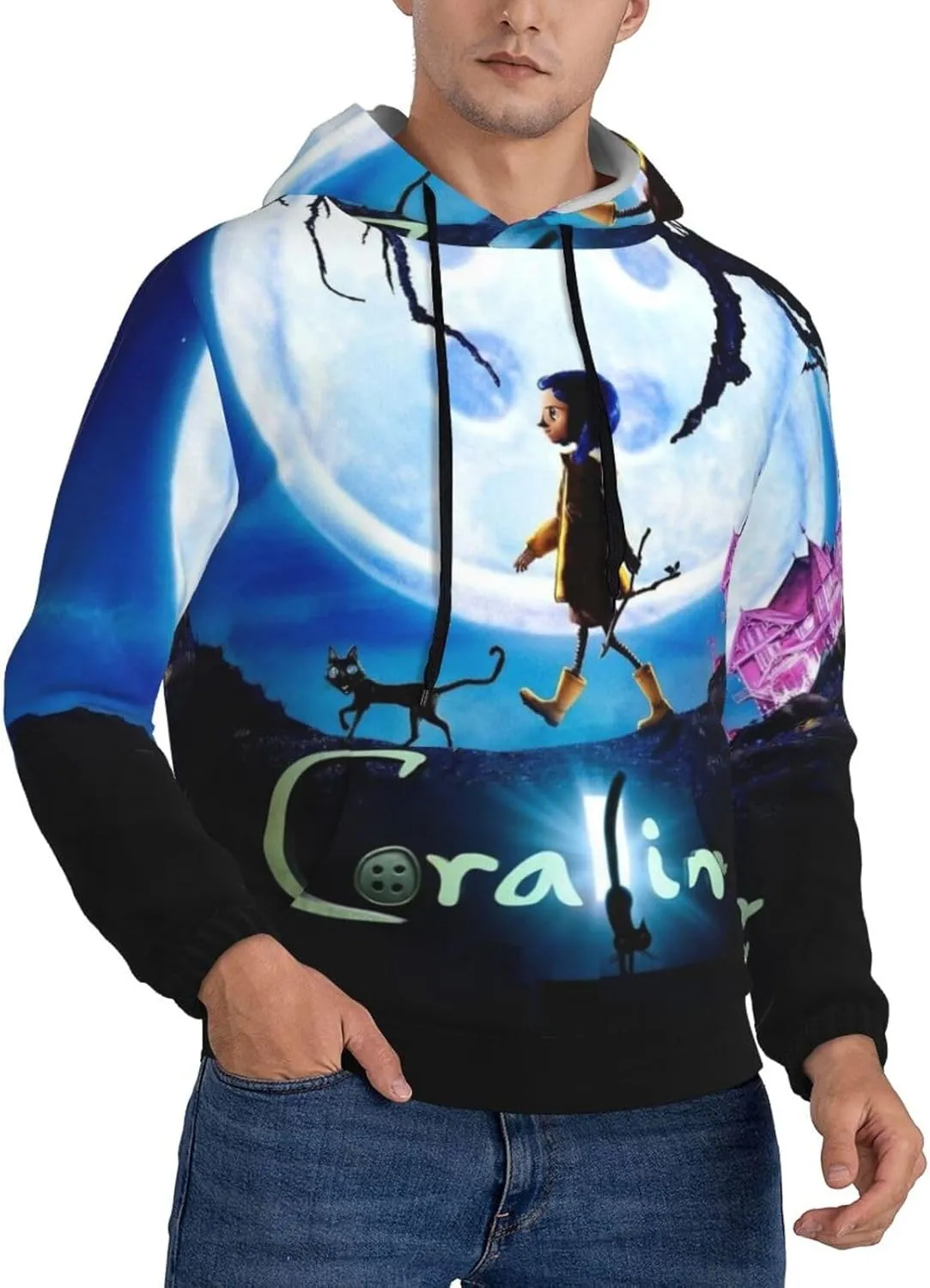 Unisex Cor-A-Lin Pullover Hoodie 3d Print Graphic Hoodies With Front Pocket Novelty Hoodie Sweatshirt For Men Women