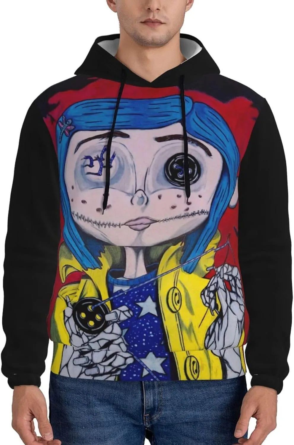 Unisex Cor-A-Lin Pullover Hoodie 3d Print Graphic Hoodies With Front Pocket Novelty Hoodie Sweatshirt For Men Women