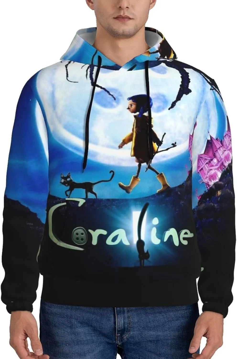 Unisex Cor-A-Lin Pullover Hoodie 3d Print Graphic Hoodies With Front Pocket Novelty Hoodie Sweatshirt For Men Women