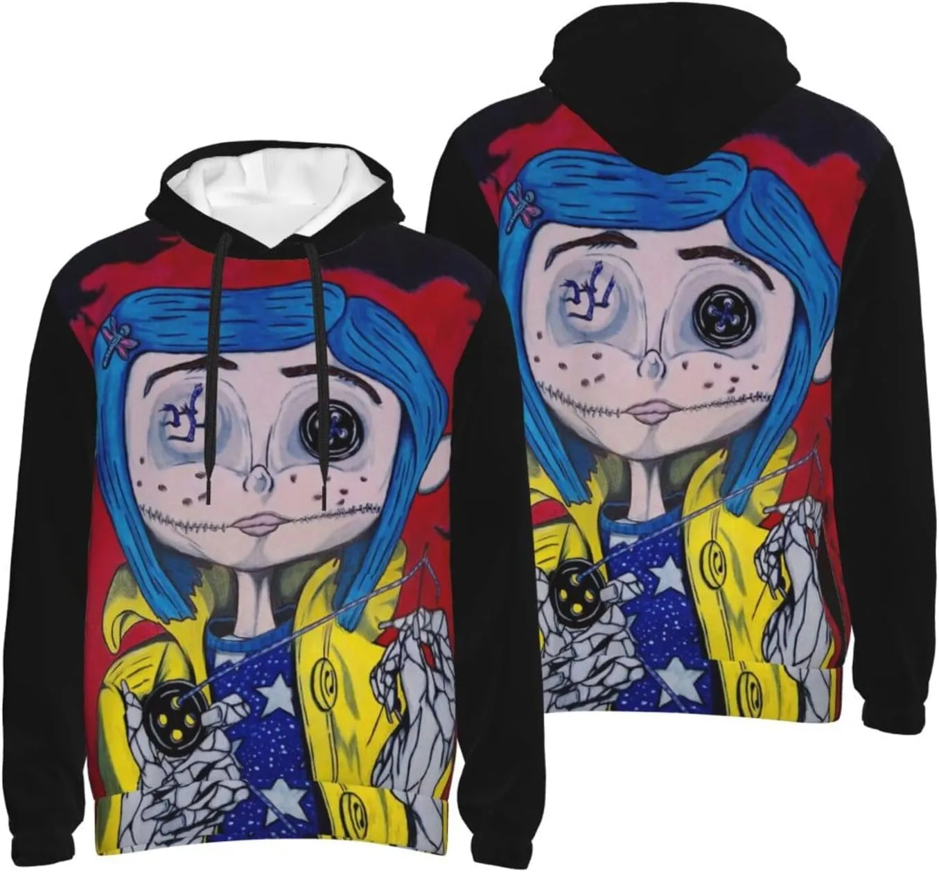 Unisex Cor-A-Lin Pullover Hoodie 3d Print Graphic Hoodies With Front Pocket Novelty Hoodie Sweatshirt For Men Women
