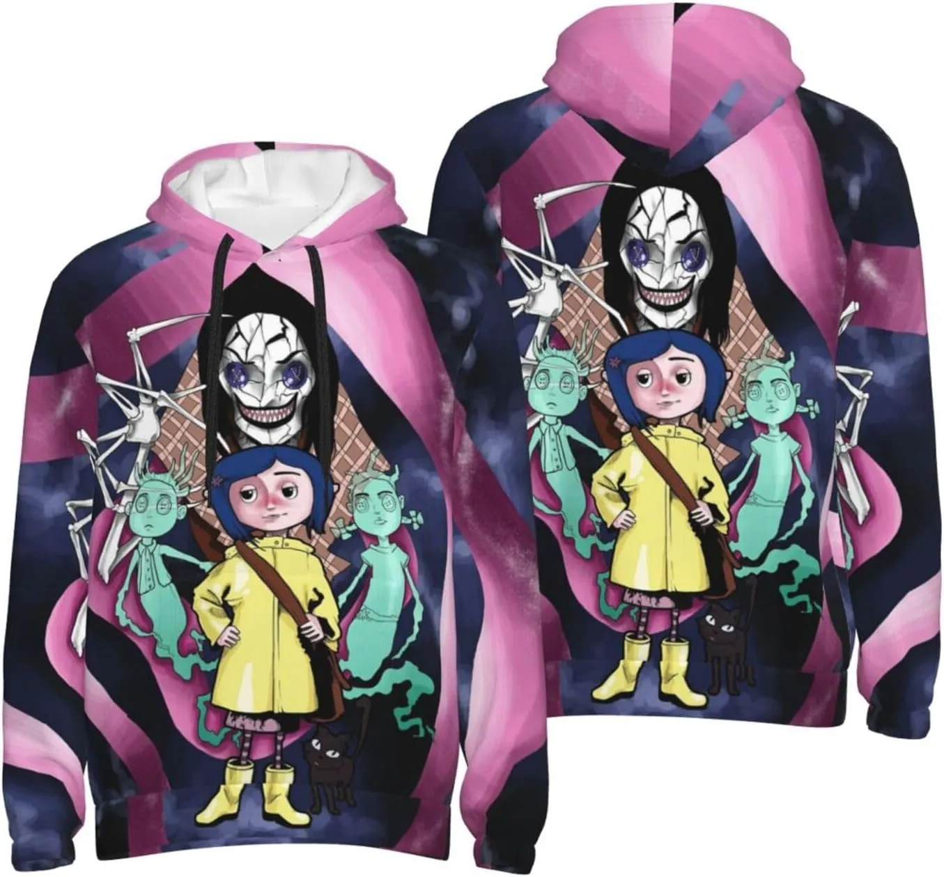 Unisex Cor-A-Lin Pullover Hoodie 3d Print Graphic Hoodies With Front Pocket Novelty Hoodie Sweatshirt For Men Women