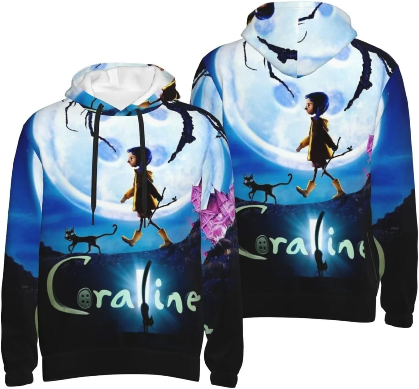 Unisex Cor-A-Lin Pullover Hoodie 3d Print Graphic Hoodies With Front Pocket Novelty Hoodie Sweatshirt For Men Women
