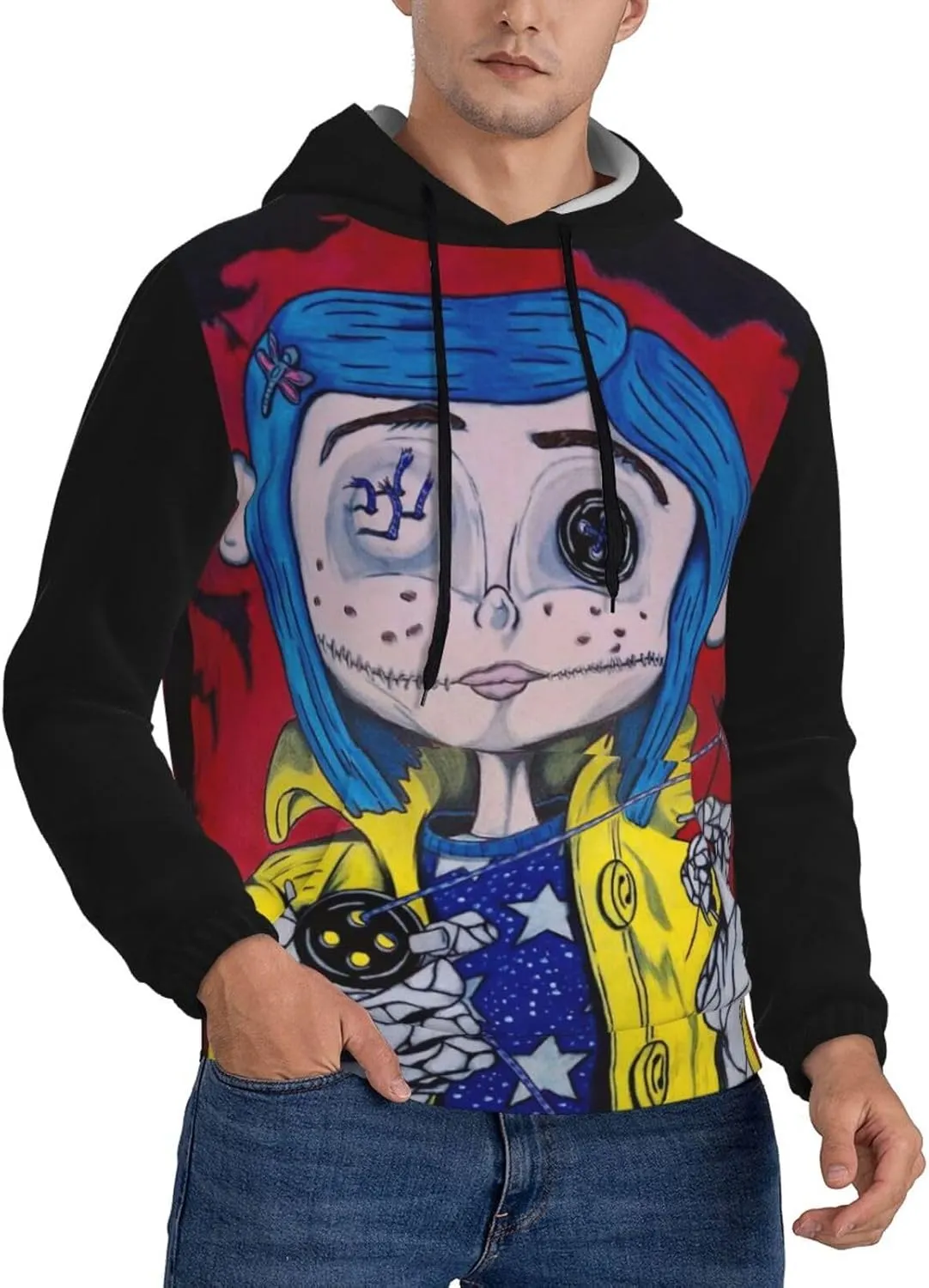 Unisex Cor-A-Lin Pullover Hoodie 3d Print Graphic Hoodies With Front Pocket Novelty Hoodie Sweatshirt For Men Women
