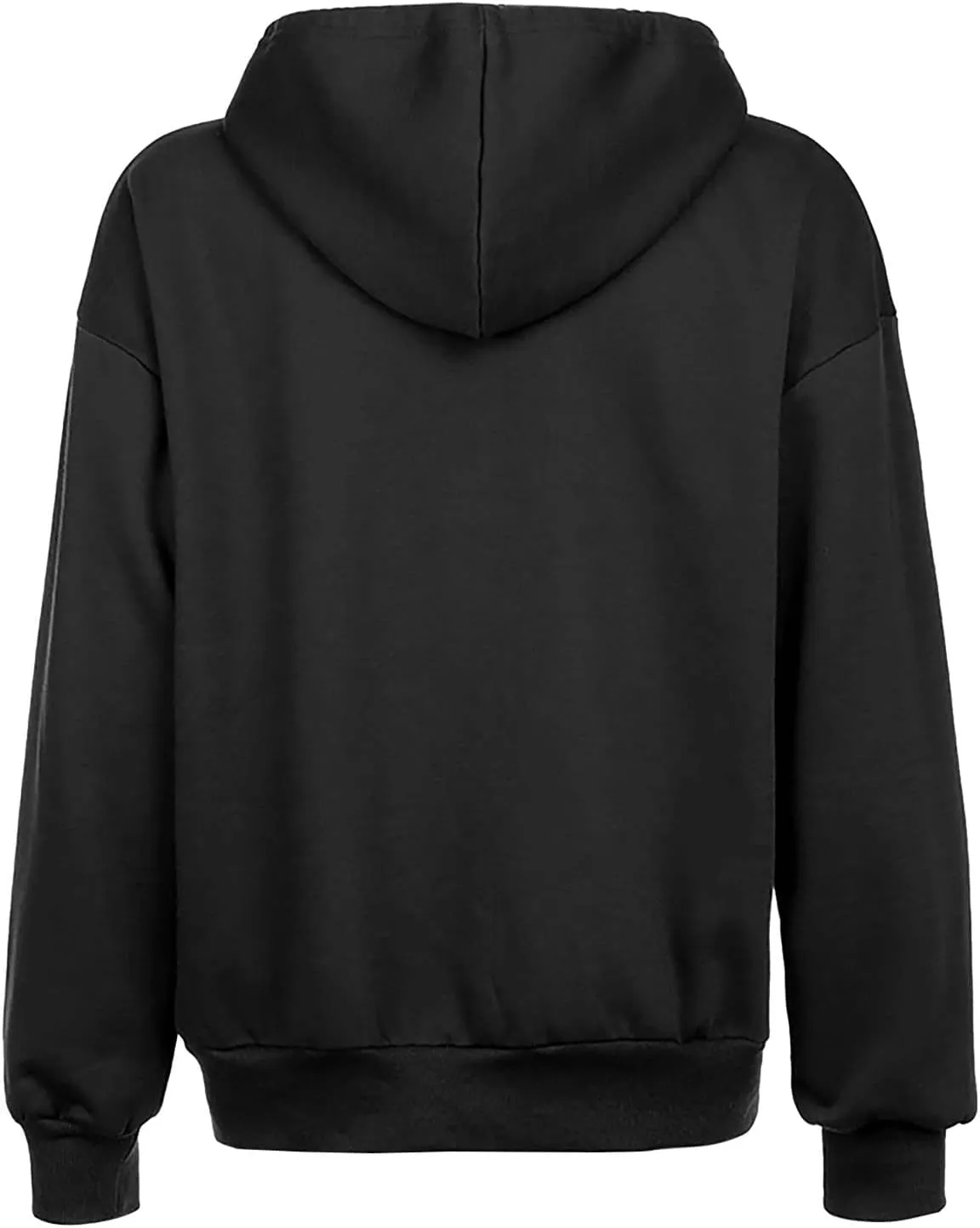 Women Full Zip Sweatshirt Solid Hooded Sweatshirts Y2K Hoodies Long Sleeve Fall Teen Girl Jacket Preppy Overcoat Fleece