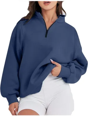 Womens 2023 Tredny Fall Zip Up Fleece Sweatshirt Puff Sleeve Pullover Tops Long Sleeve Fall Teen Girl Y2K Hoodies