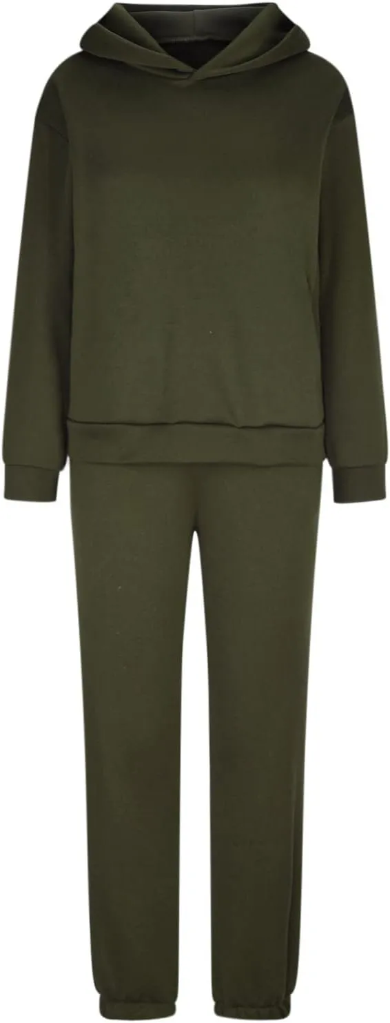 Women's Oversized Hoodie Sweatshirt Matching Jogger Sweatpants Lounge Set Tracksuit Outfits Fall Chunky Lounge Set